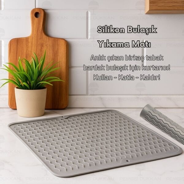 GRİ SİLİKON KULLAN KALDIR, BULAŞIK MATI (THN76262)