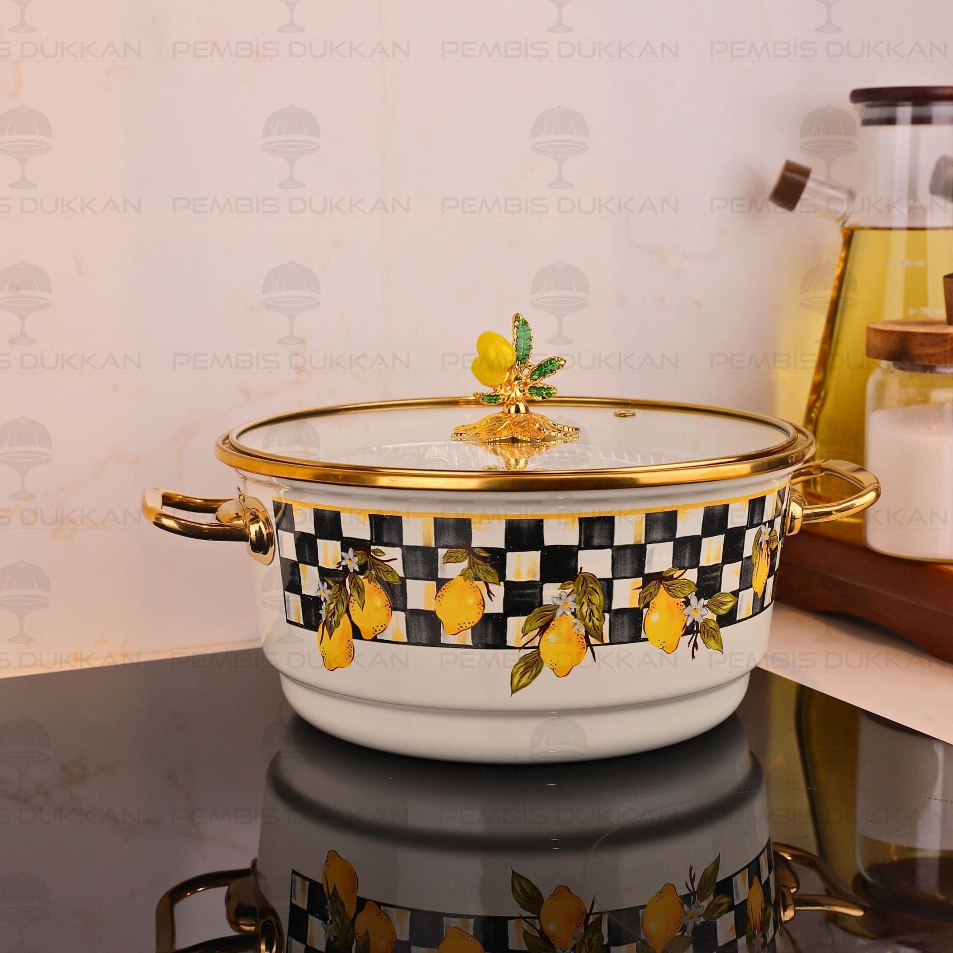 LİNDA EMAYE 22CM EMAYE KIZARTMA TENCERESİ