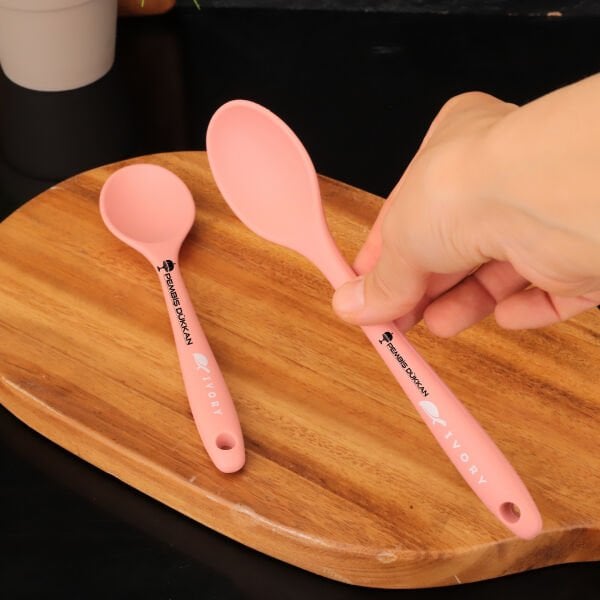 İVY SİLİKON MİNİ DERİN KAŞIK TOZ PEMBE (SL150)