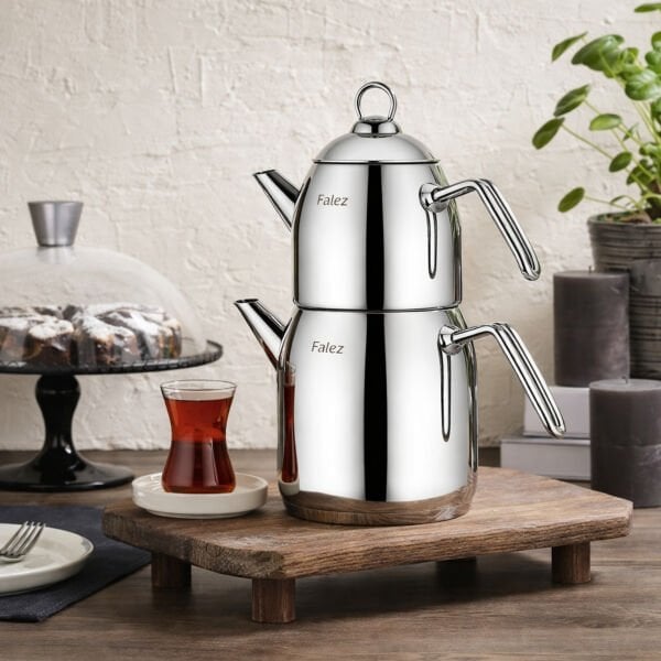 FALEZ SELVİ ÇELİK SAP MİNİ BOY ÇAYDANLIK