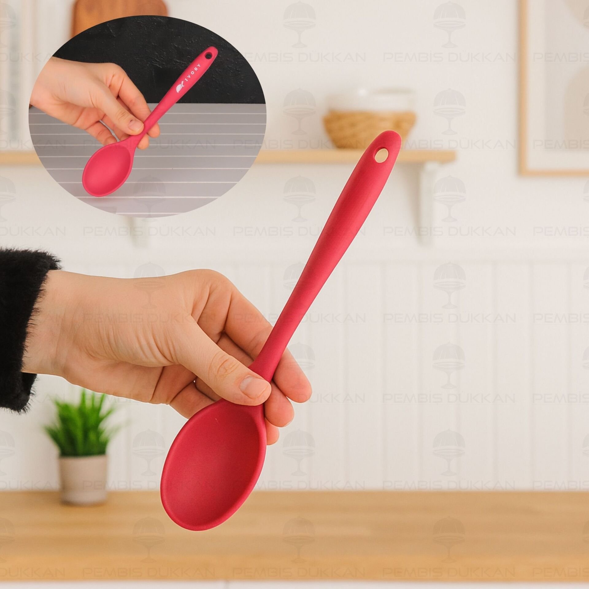 İVY SİLİKON MİNİ DERİN KAŞIK FUŞYA (SL150)