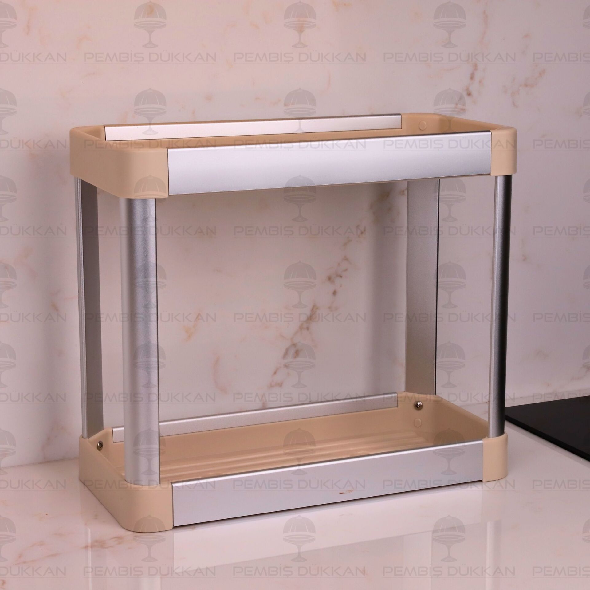 2 KATLI ALÜMİNYUM ORGANİZER & RAF