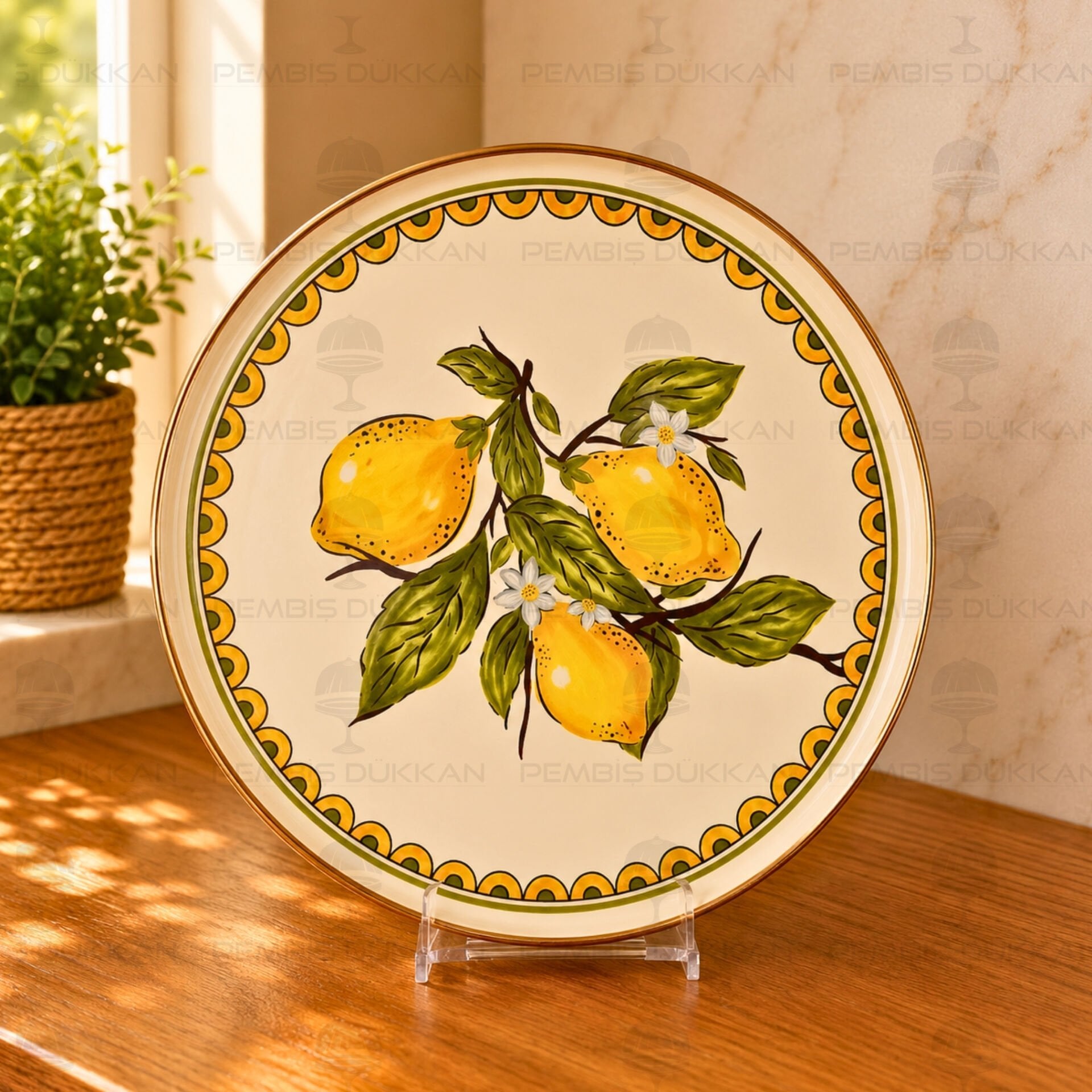 Linda Emaye 32cm Sunum Tepsi