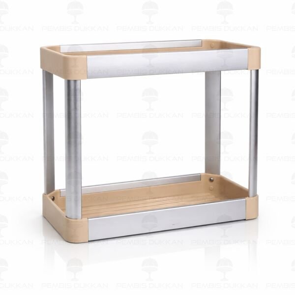 2 KATLI ALÜMİNYUM ORGANİZER & RAF KAVANOZ KOMBİN SET (BOR89-090)