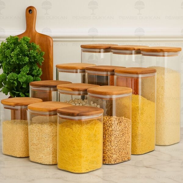 12Lİ KAREN ERZAK KAVANOZ SET (BOR055-056-057-058)