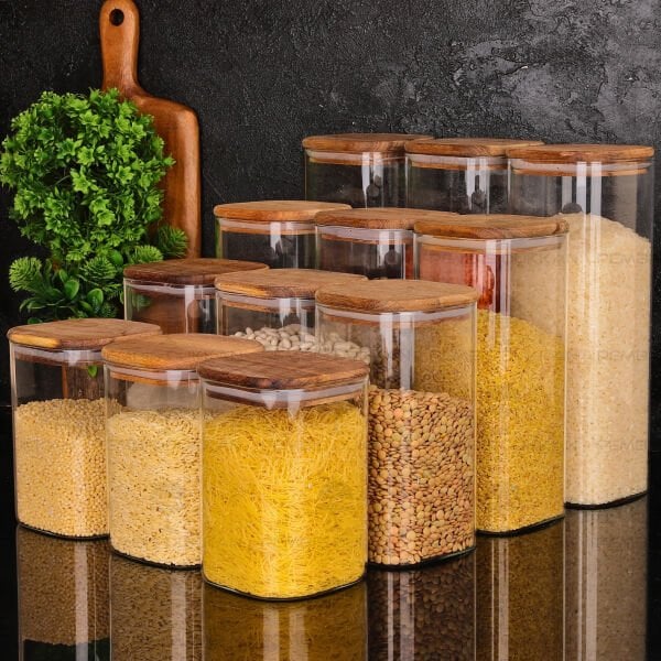 12Lİ KAREN ERZAK KAVANOZ SET (BOR055-056-057-058)