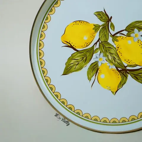 32CM LİNDA EMAYE SUNUM TEPSİ