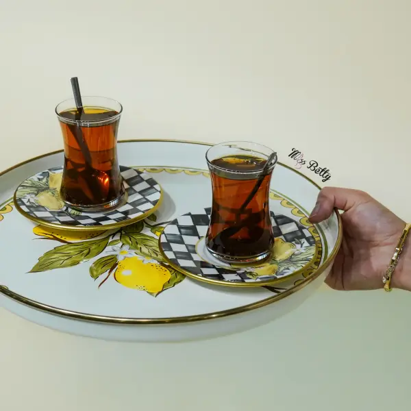 32CM LİNDA EMAYE SUNUM TEPSİ