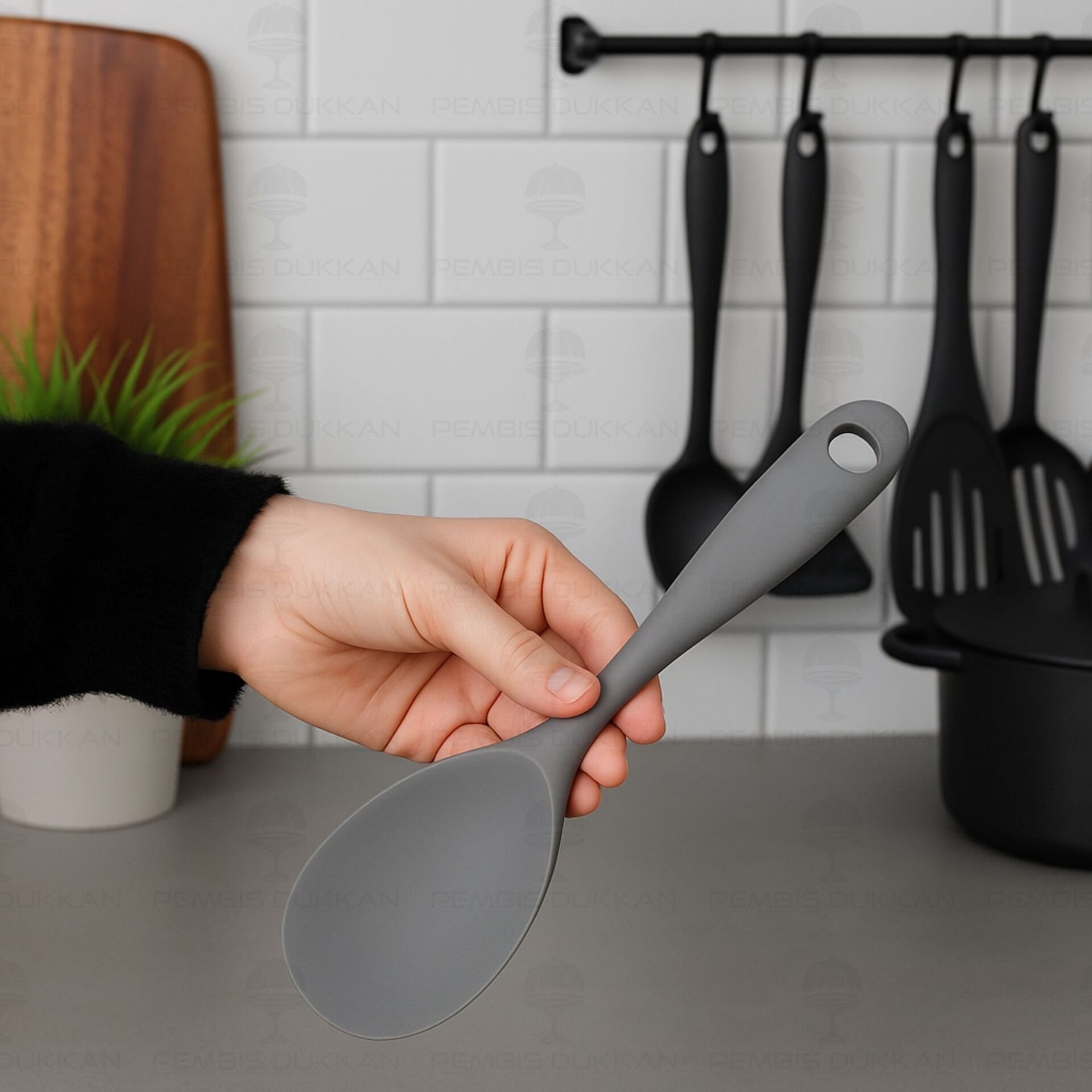 İVY SİLİKON PİLAV KAŞIĞI GRİ (SL151)