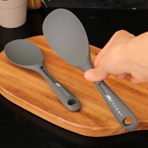 GRİ SİLİKON PİLAV KAŞIĞI İVY (SL151)
