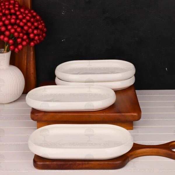 1 ADET VENTO Paçi OVAL PORSELEN GENİŞ KAHVALTILIK KASE (900328)