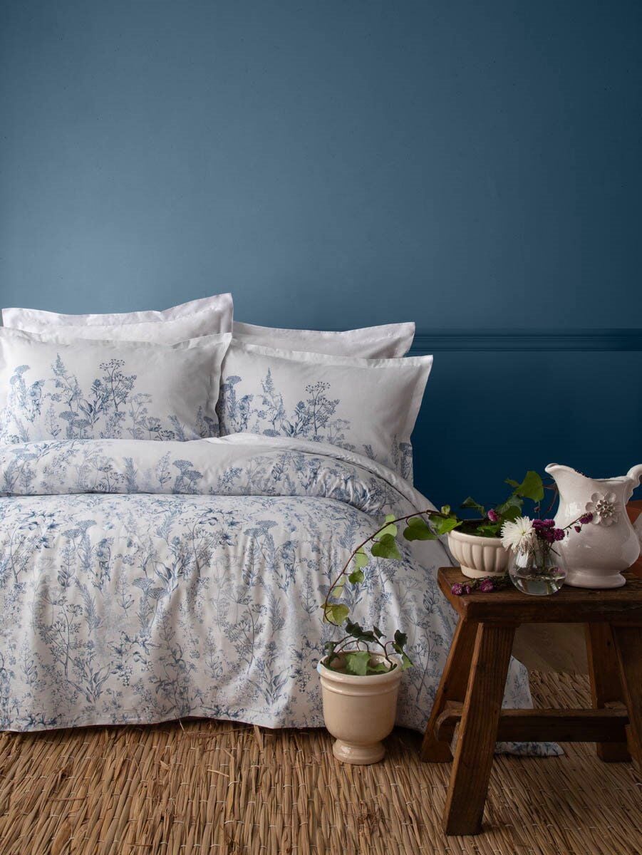 HEATHER TEK KİŞİLİK NEVRESİM TAKIMI - MAVİ