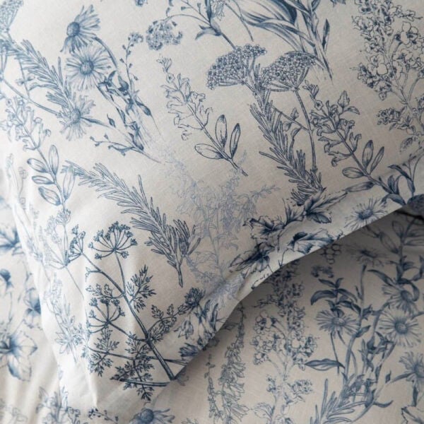 Heather Mavi Çift Kişilik Pike Takımı