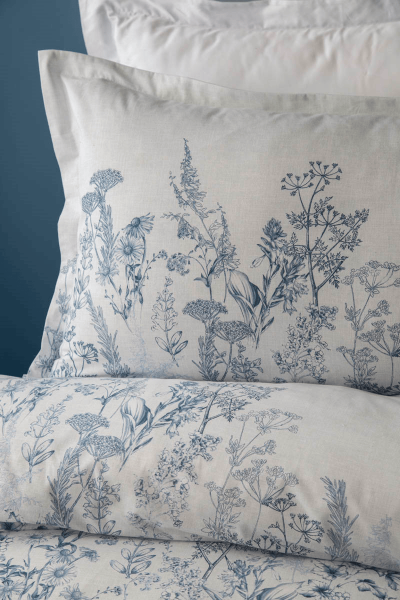 HEATHER ÇİFT KİŞİLİK PİKE TAKIMI - MAVİ