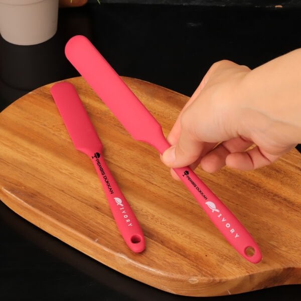 1 ADET İVY SİLİKON KÜÇÜK KREMA SPATULASI FUŞYA (SL106)