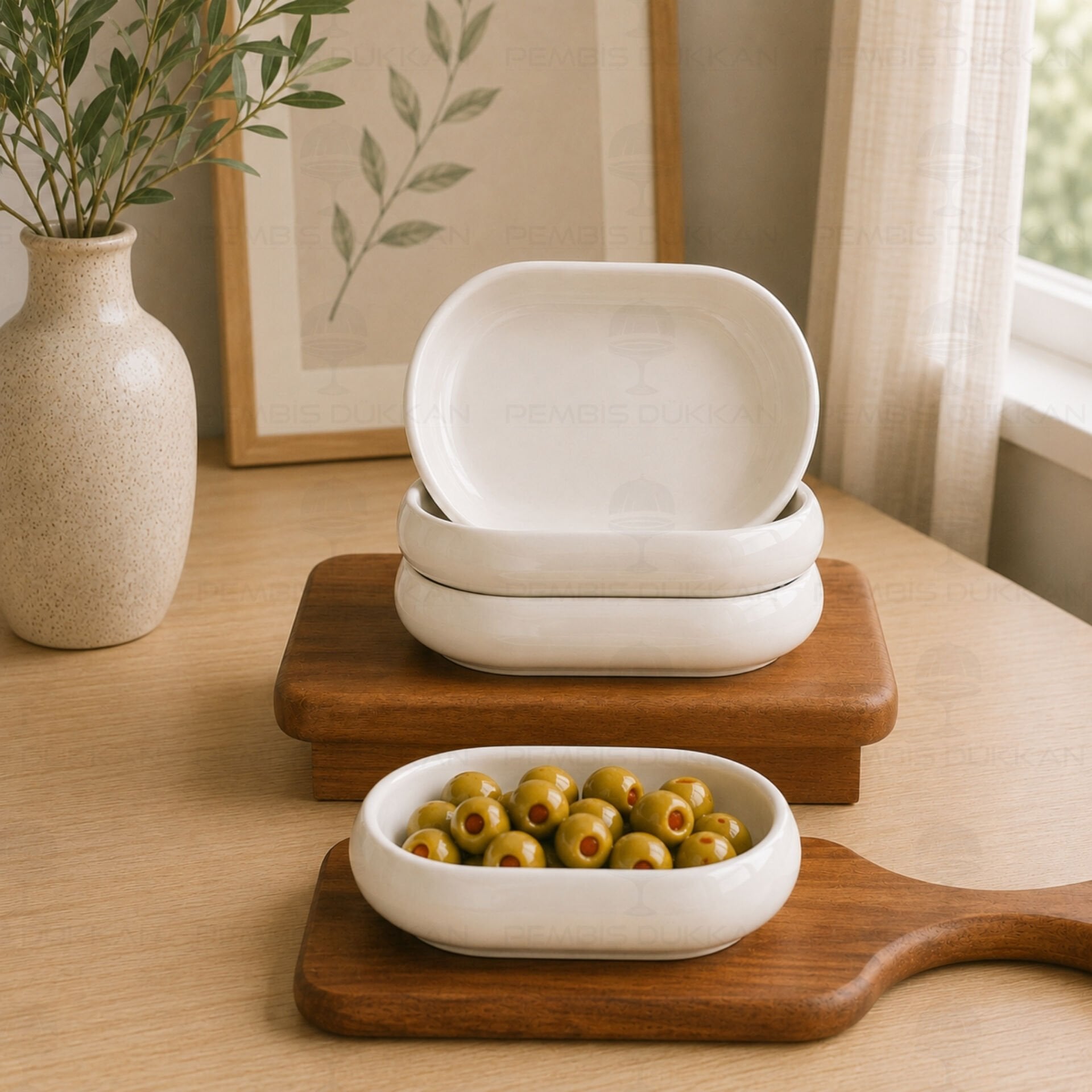 1 ADET VENTO Paçi OVAL PORSELEN DERİN KAHVALTILIK & MEZE KASE (900327)