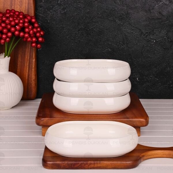 1 ADET VENTO Paçi OVAL PORSELEN DERİN KAHVALTILIK & MEZE KASE (900327)