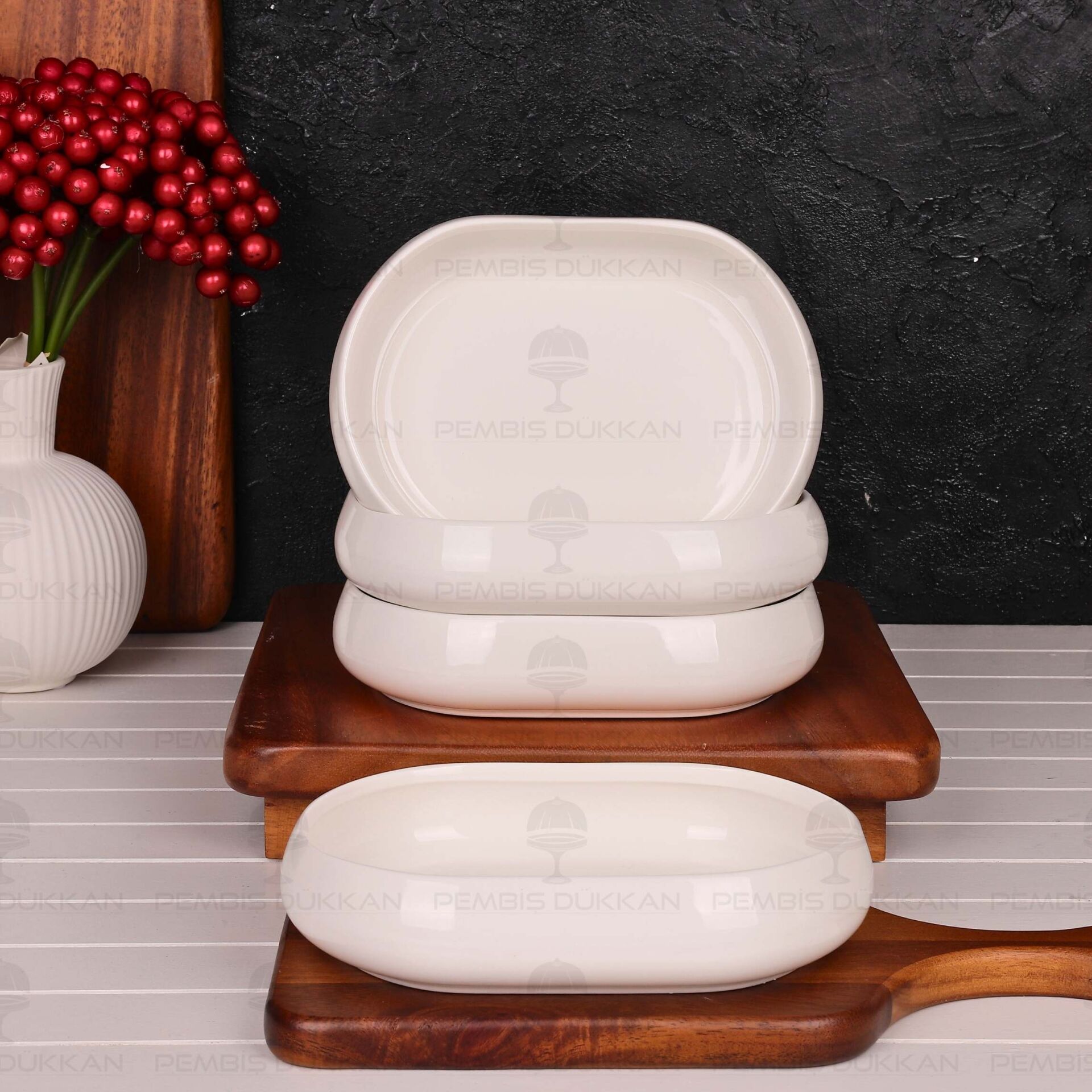 1 ADET VENTO Paçi OVAL PORSELEN DERİN KAHVALTILIK & MEZE KASE (900327)