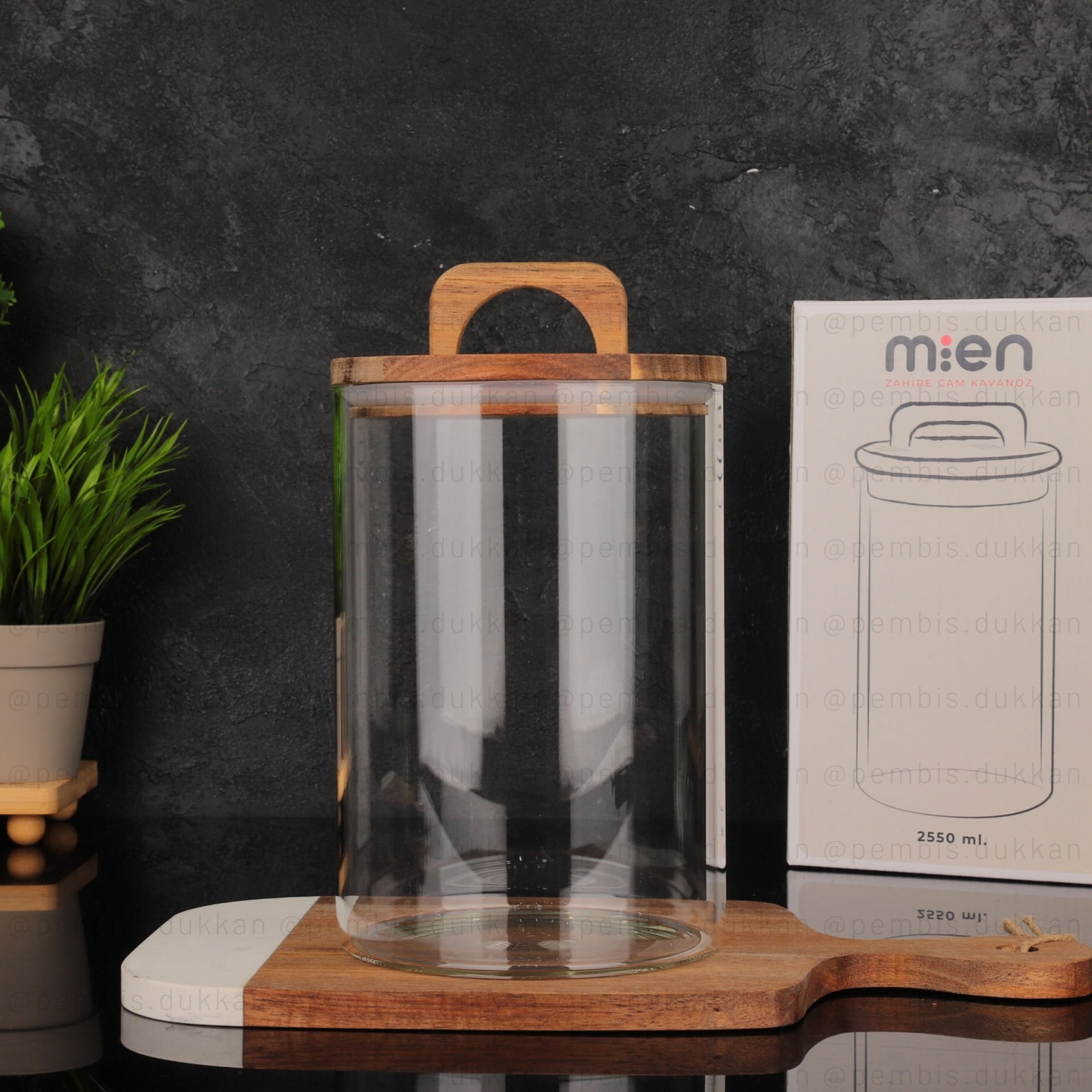 1 ADET 2550ML AKASYA ZAHİRE KAVANOZ (BOR-032)