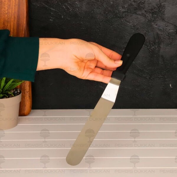 İVY ÇELİK EĞİK PASTA SPATULASI (PST213)
