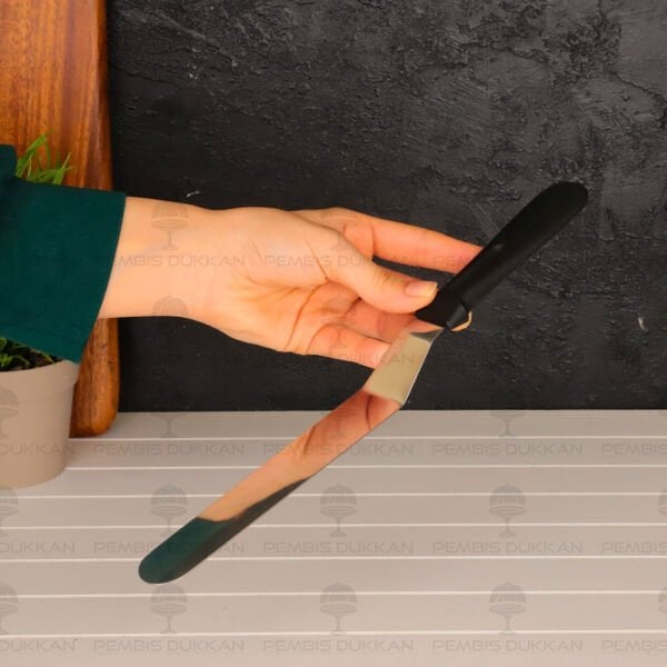 İVY ÇELİK EĞİK PASTA SPATULASI (PST213)