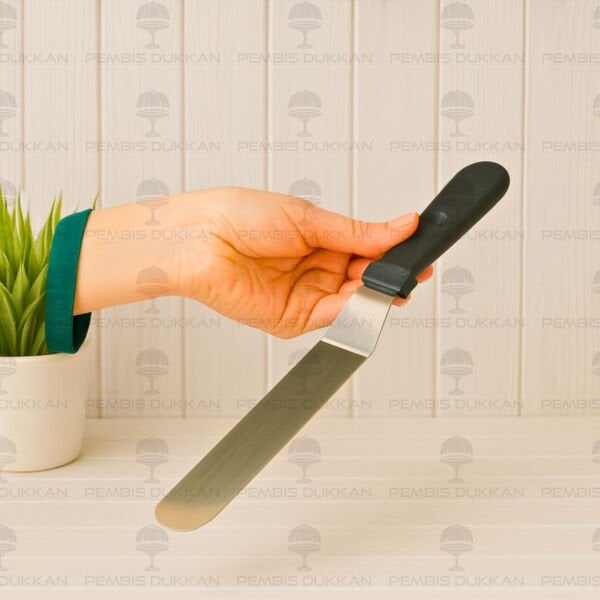 İVY ÇELİK EĞİK PASTA SPATULASI (PST213)