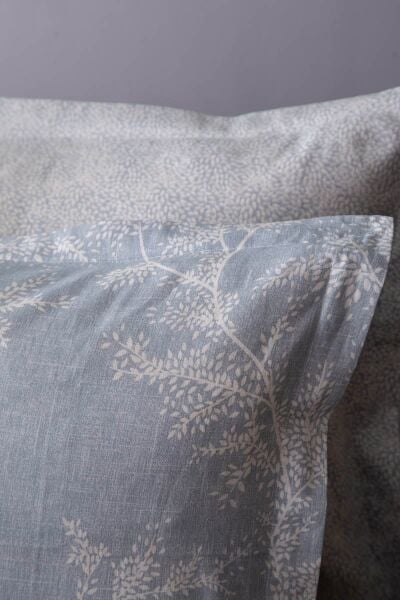 TANYA BAMBU ÇİFT KİŞİLİK PİKE TAKIMI - İNDİGO