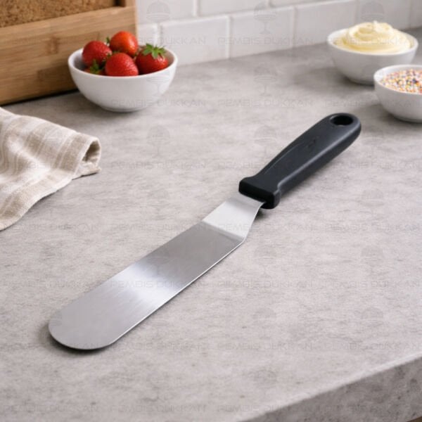 İVY ÇELİK EĞİK PASTA SPATULASI (PST264)