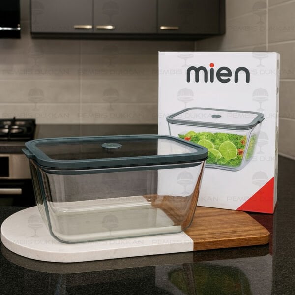 2Lİ GRİ 2620ML SİLİKON VAKUMLU, CAM SAKLAMA KABI (3H04G)