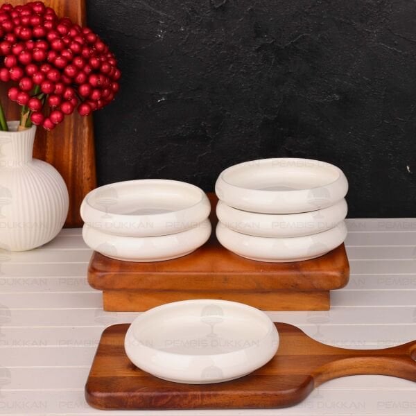 1 ADET VENTO Paçi 13CM PORSELEN DÜZ KAHVALTILIK  KASE (900331)