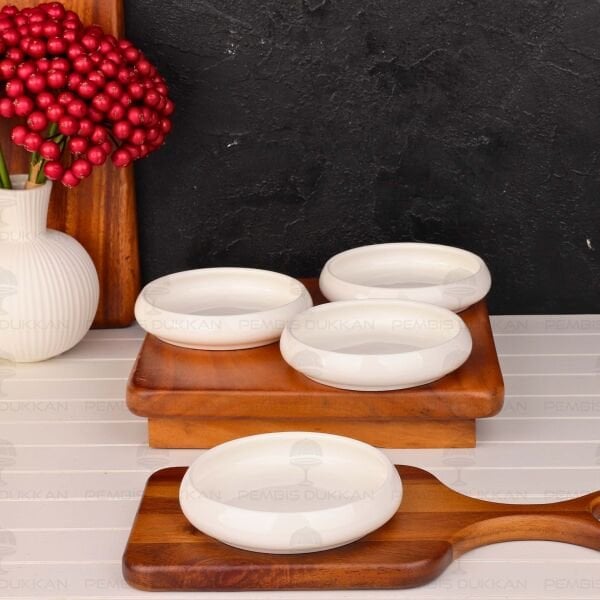 1 ADET VENTO Paçi 13CM PORSELEN DÜZ KAHVALTILIK  KASE (900331)