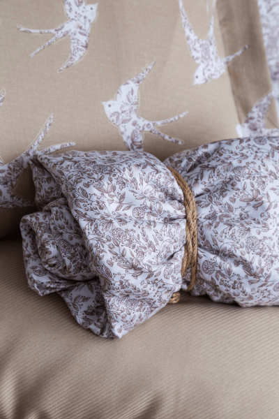 FREELY BAMBU TEK KİŞİLİK PİKE TAKIMI - BEJ