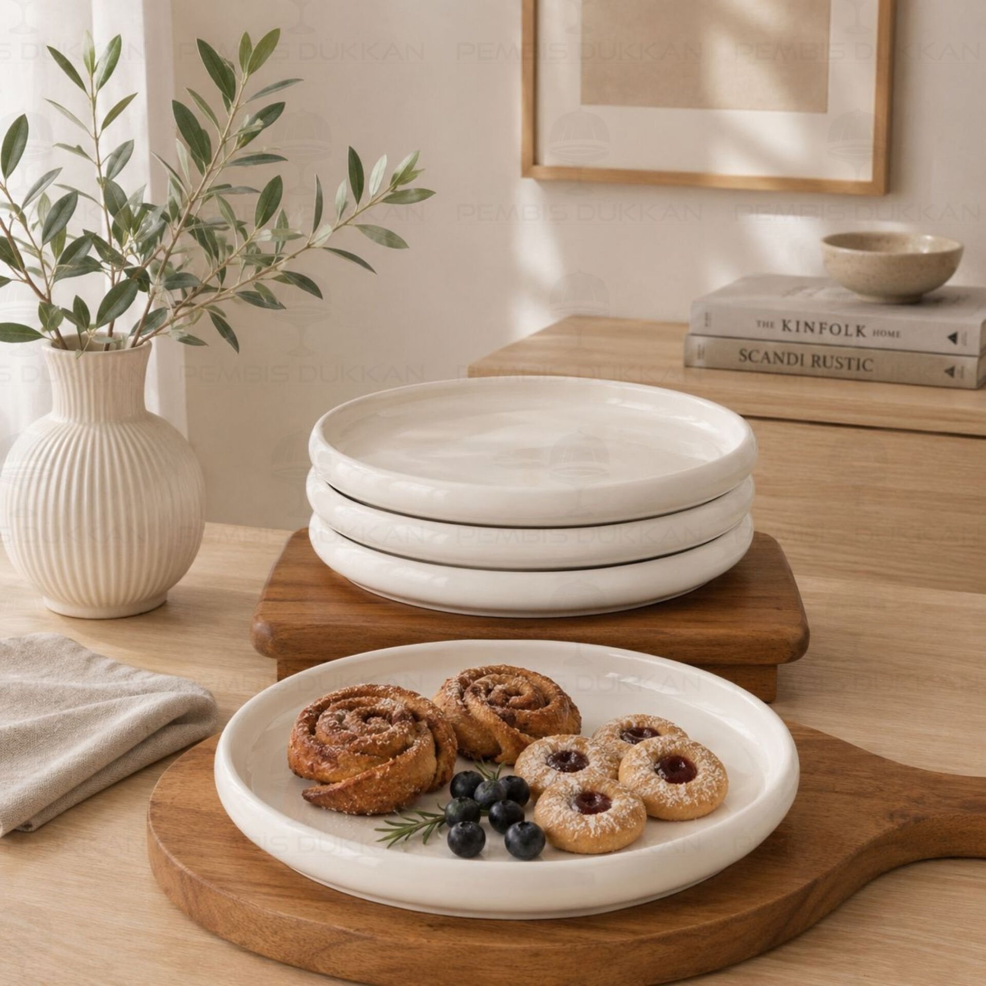 1 ADET VENTO Paçi 23.7CM PORSELEN BİREYSEL KAHVALTI SERVİS (900329)