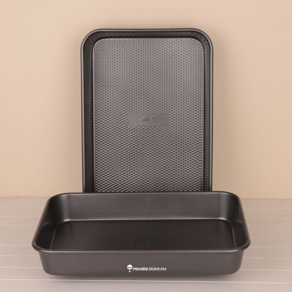 DİKDÖRTGEN DERİN FIRIN TEPSİSİ 37x27CM (EKK30)