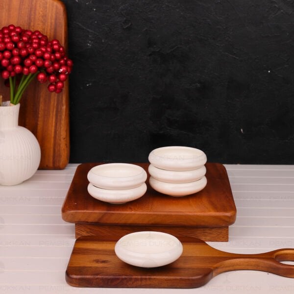 1 ADET LİMPİO Paçi 8.5CM PORSELEN MİNİ SOSLUK & DRAJE KASE (900314)