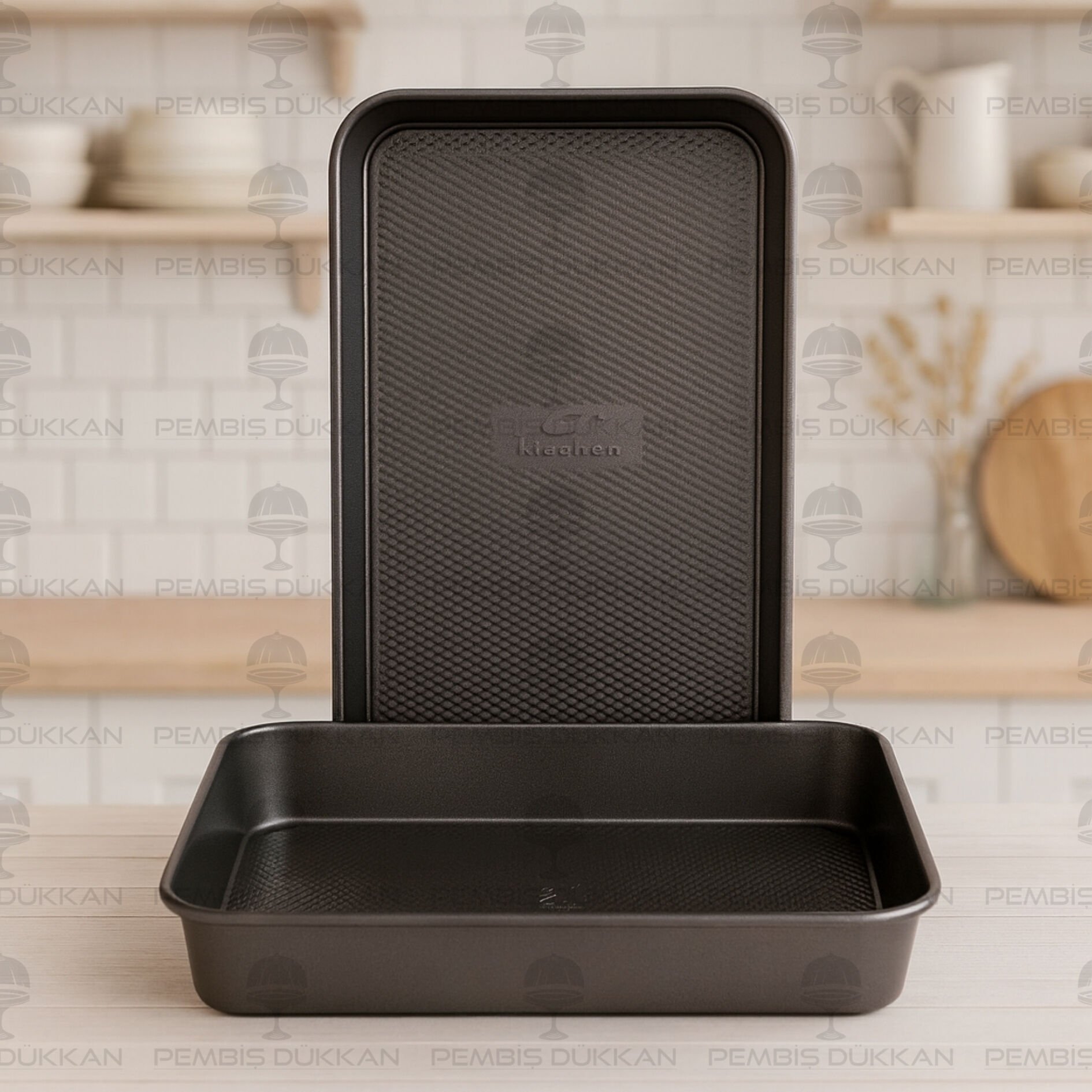 1 ADET İVY DİKDÖRTGEN DERİN FIRIN TEPSİSİ 34X24 (EKK29)