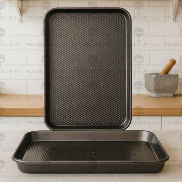 DİKDÖRTGEN BASIK FIRIN TEPSİSİ 45x32CM (EKK25)