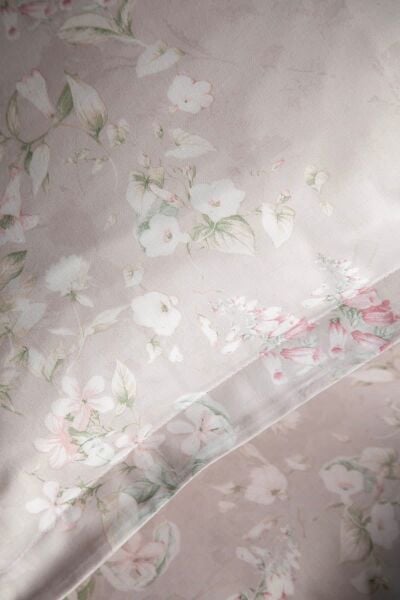 FRANNY ELEGANCE SATEN ÇİFT KİŞİLİK NEVRESİM TAKIMI - BEİGE