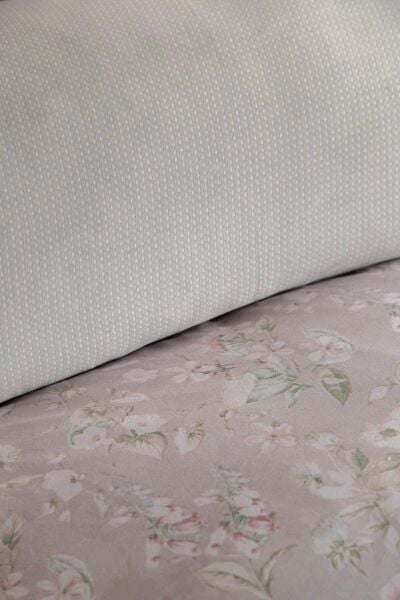 FRANNY ELEGANCE SATEN ÇİFT KİŞİLİK NEVRESİM TAKIMI - BEİGE