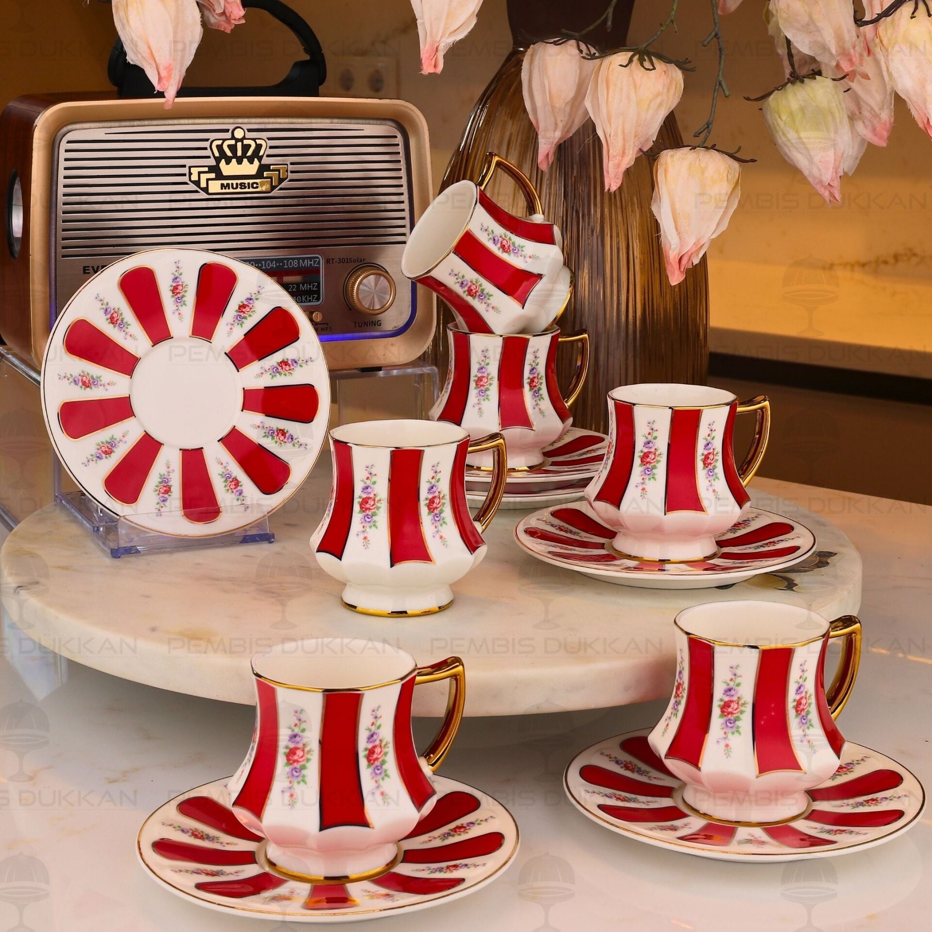 HALE 6 KİŞİLİK KAHVE FİNCAN TAKIMI