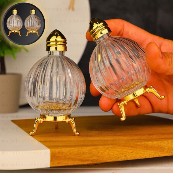 2Lİ GOLD AYAKLI CAM TUZLUK BİBERLİK