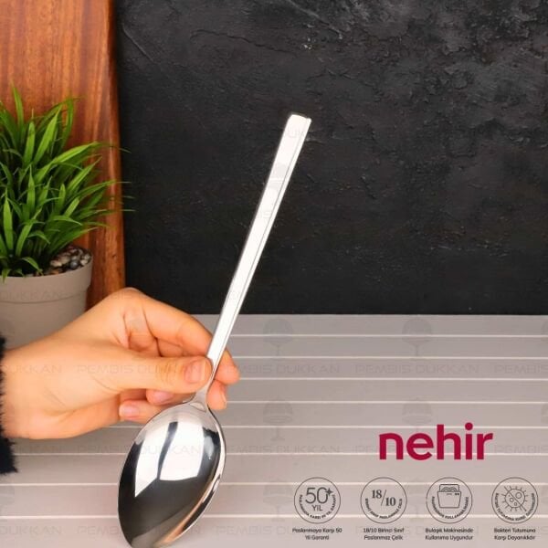 NEHİR DALYAN PASLANMAZ ÇELİK SERVİS KAŞIĞI