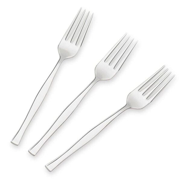 6LI NEHİR ZARİF PASLANMAZ ÇELİK YEMEK ÇATALI