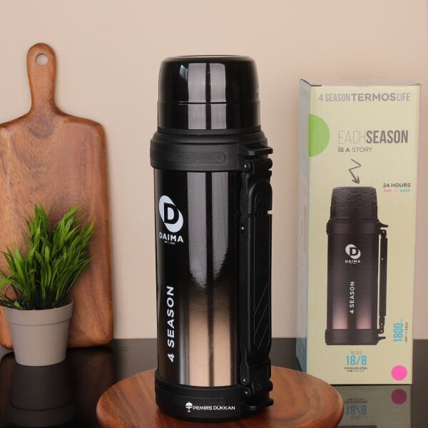 DAIMA 4SEASON 1800ML SİYAH TERMOS