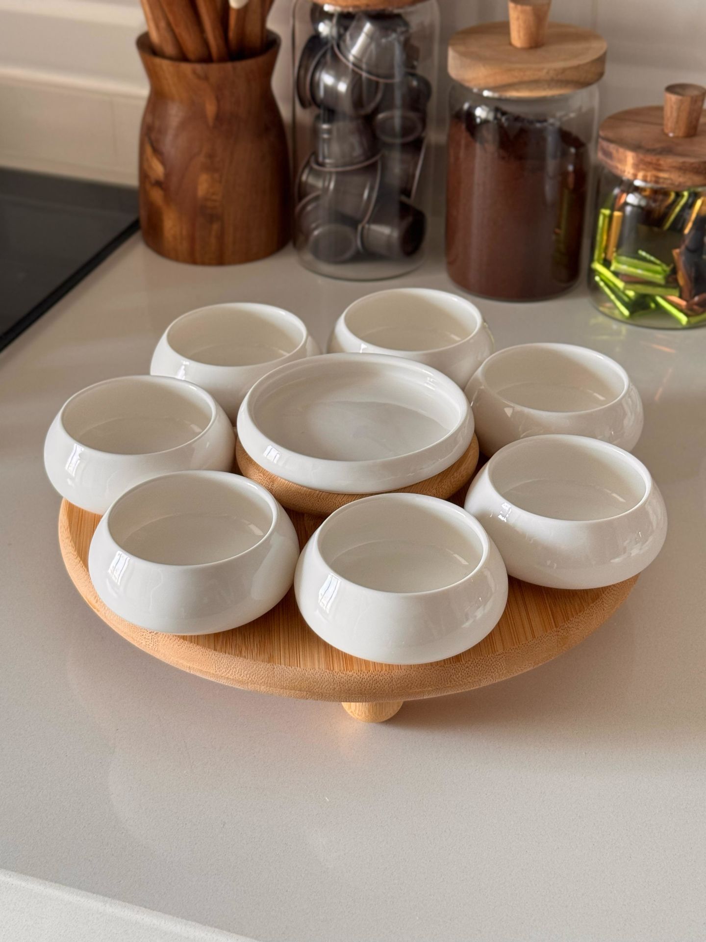 VENTO PORSELEN & TOP AYAKLI BAMBU KOMBİN SET NO 11