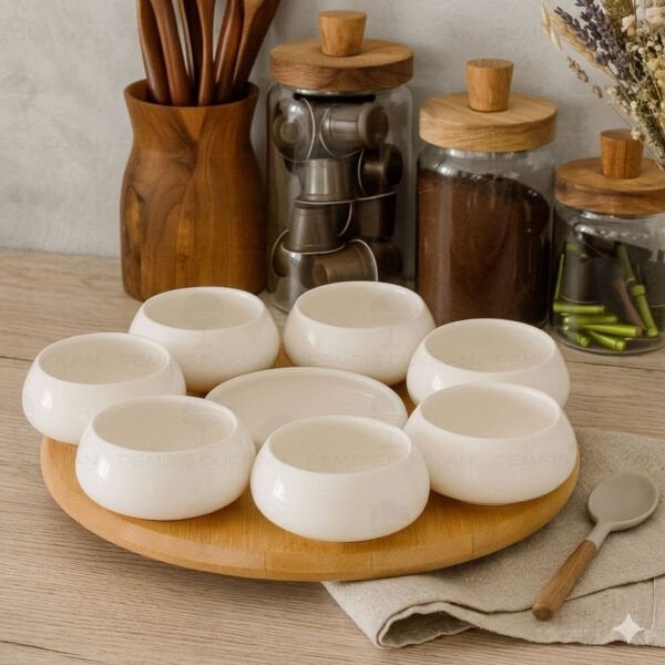 VENTO MASA ORTASI BAMBU STANDLI, REÇELLİK KOMBİN SET 3 (1090)
