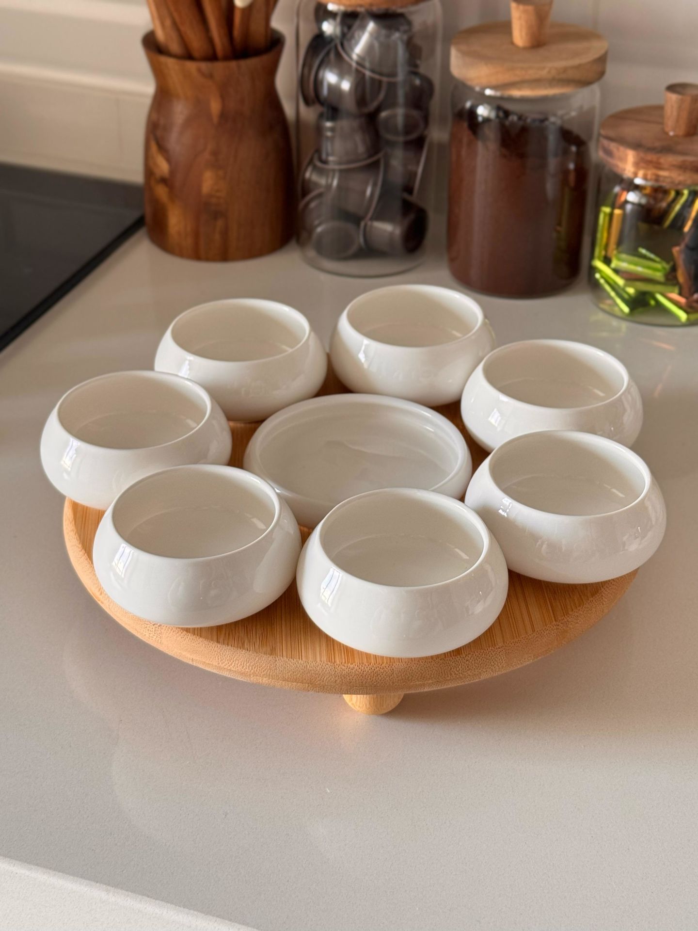 VENTO PORSELEN & TOP AYAKLI BAMBU KOMBİN SET NO 12