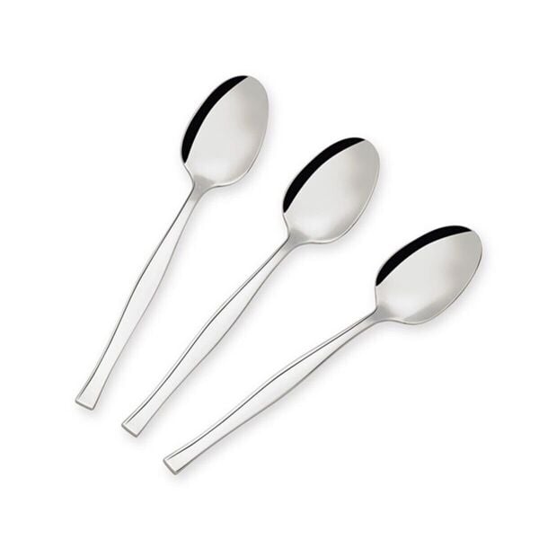 6LI NEHİR ZARİF PASLANMAZ ÇELİK TATLI KAŞIĞI