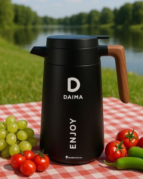 DAIMA ENJOY 1680 ML SİYAH TERMOS