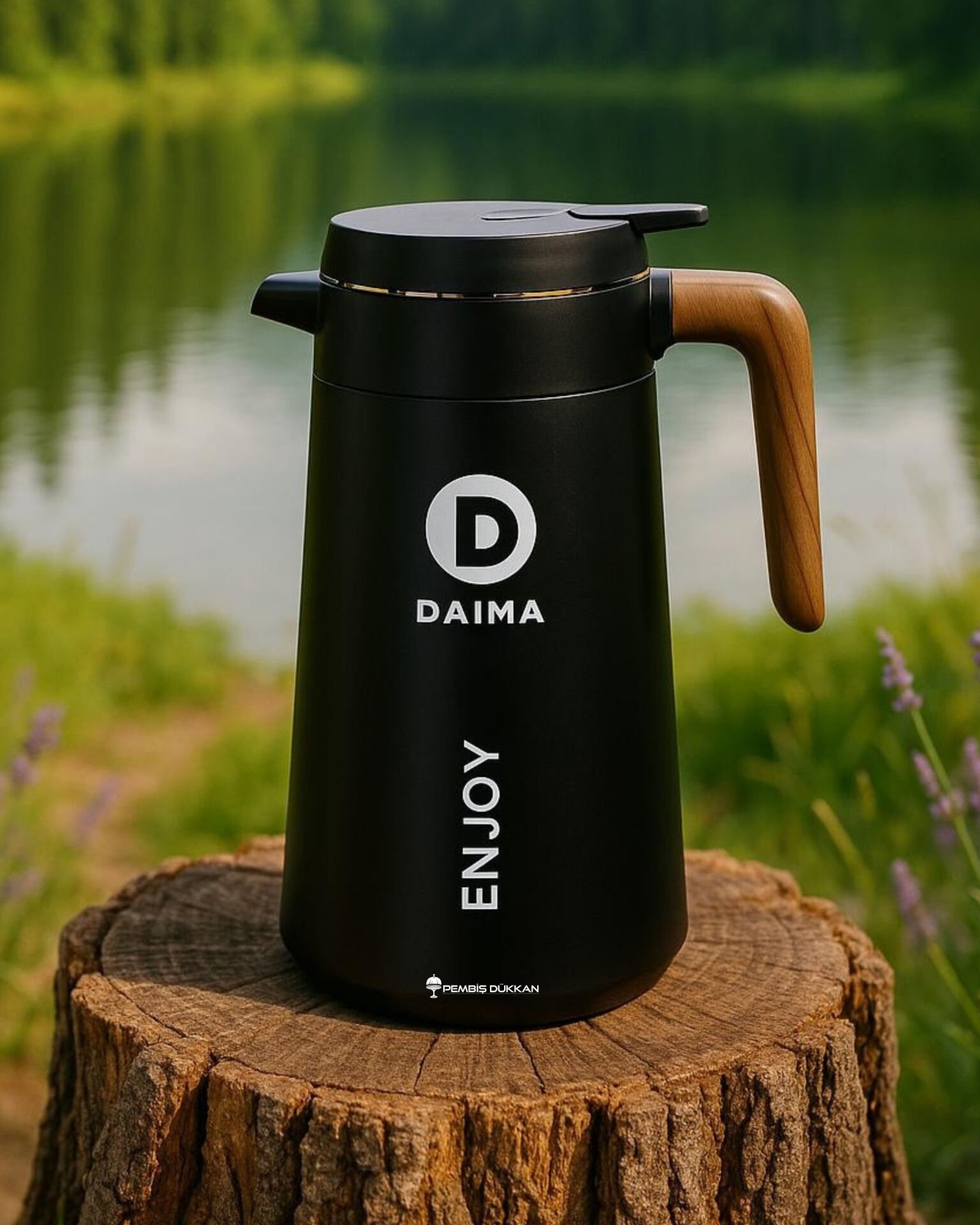 DAIMA ENJOY 1680 ML SİYAH TERMOS